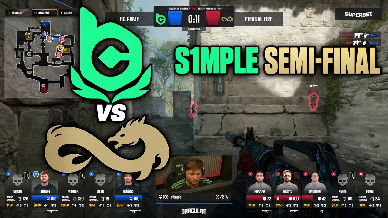BC.Game vs Eternal Fire - HIGHLIGHTS - Digital Crusade DraculaN Season 7 Upper Bracket Semi-Final