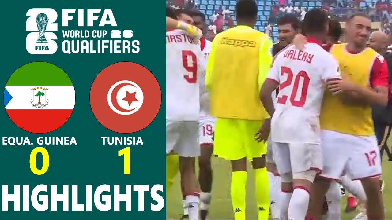 Equatorial Guinea vs Tunisia Highlights 🔥 CAF 2026 World Cup Qualifiers Group H