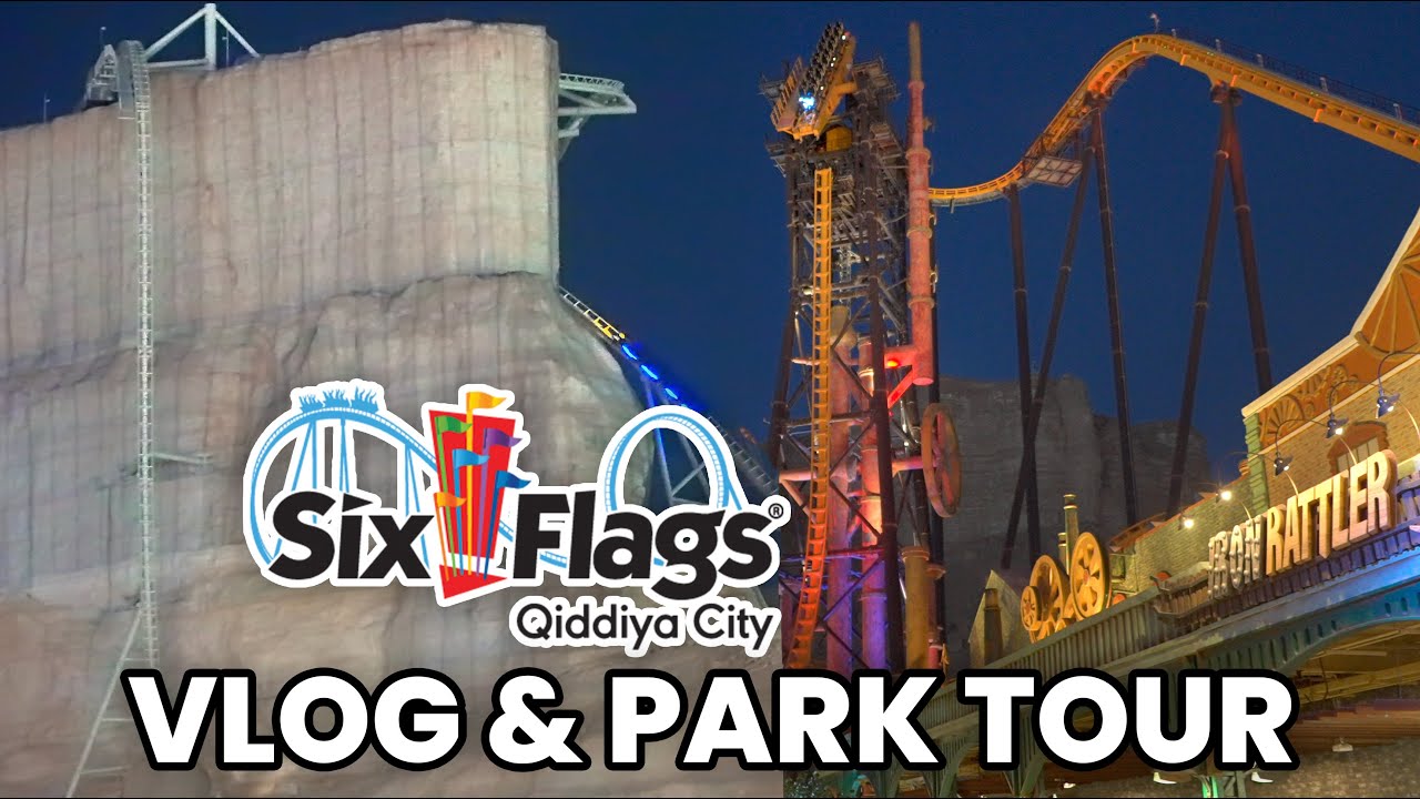 We Went to Six Flags Qiddiya City on OPENING DAY! Riding FALCON'S FLIGHT, Iron Rattler, and More!