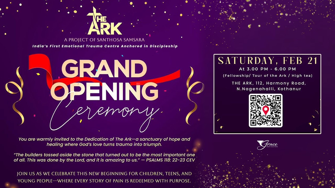 The Ark | Grand opening Ceremony | 21st February 2026 | 3:00 PM | Kothanur, Bangalore