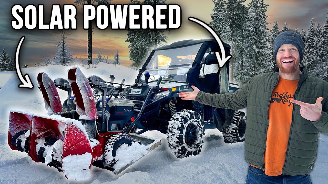 World's First ALL-ELECTRIC Snow Blower