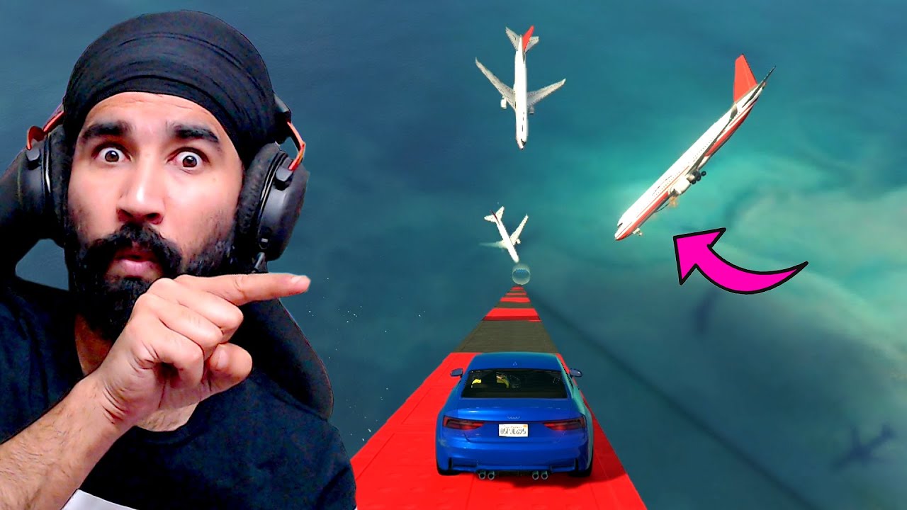 AIRPLANE WALI FUNNY PARKOUR - GTA 5 ONLINE [HINDI] @GtxPreet