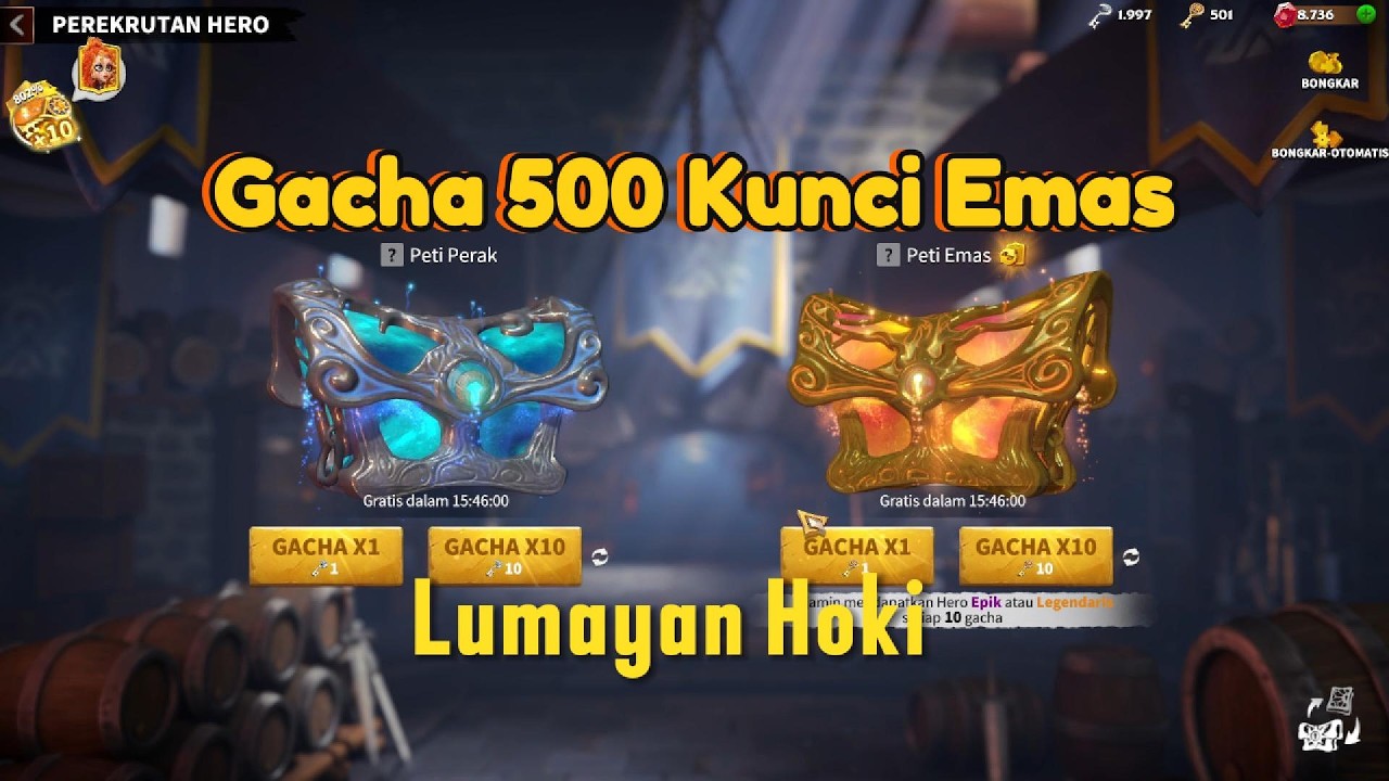 Gacha 500 Kunci Emas !! || Call of Dragons Indonesia
