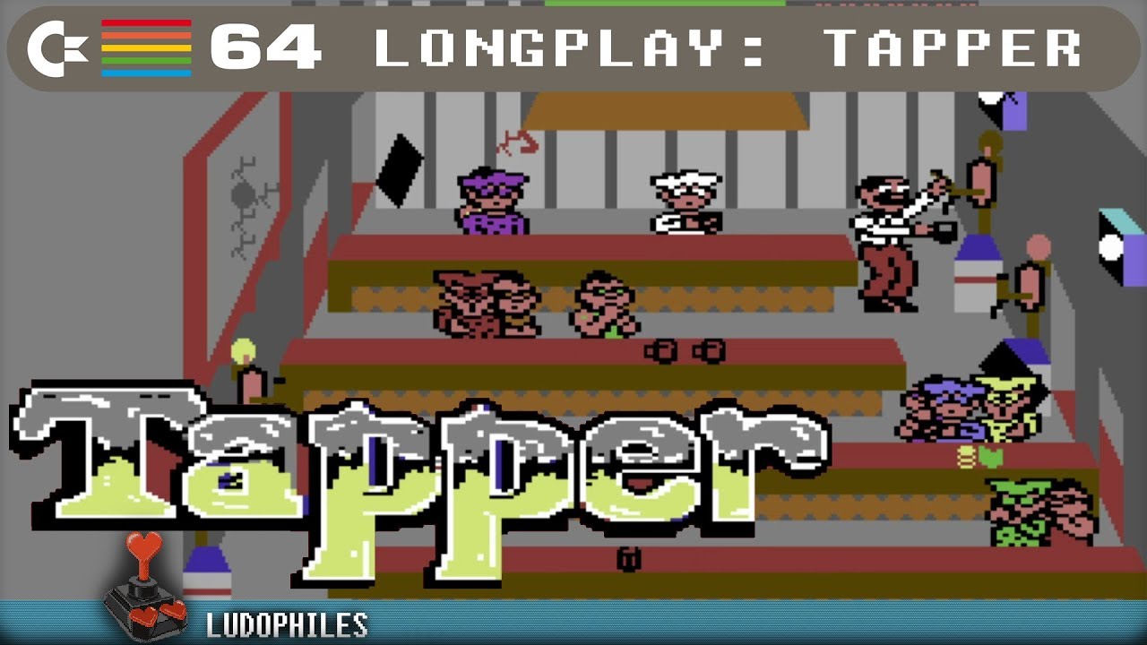 Tapper C64 Longplay [172] Full Playthrough / Walkthrough (no commentary) #c64 #retrogaming