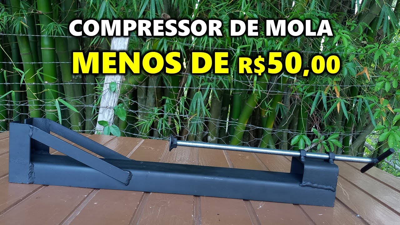 Como fazer um compressor de mola para carabina de pressão !