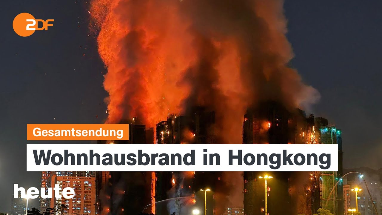 heute 19 Uhr vom 26.11.2025: Haushaltswoche im Parlament, Gro&szlig;brand in Hongkong