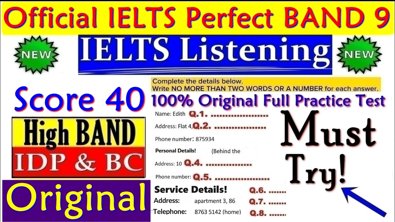 IELTS LISTENING PRACTICE TEST 2025 WITH ANSWERS | 25.09.2025