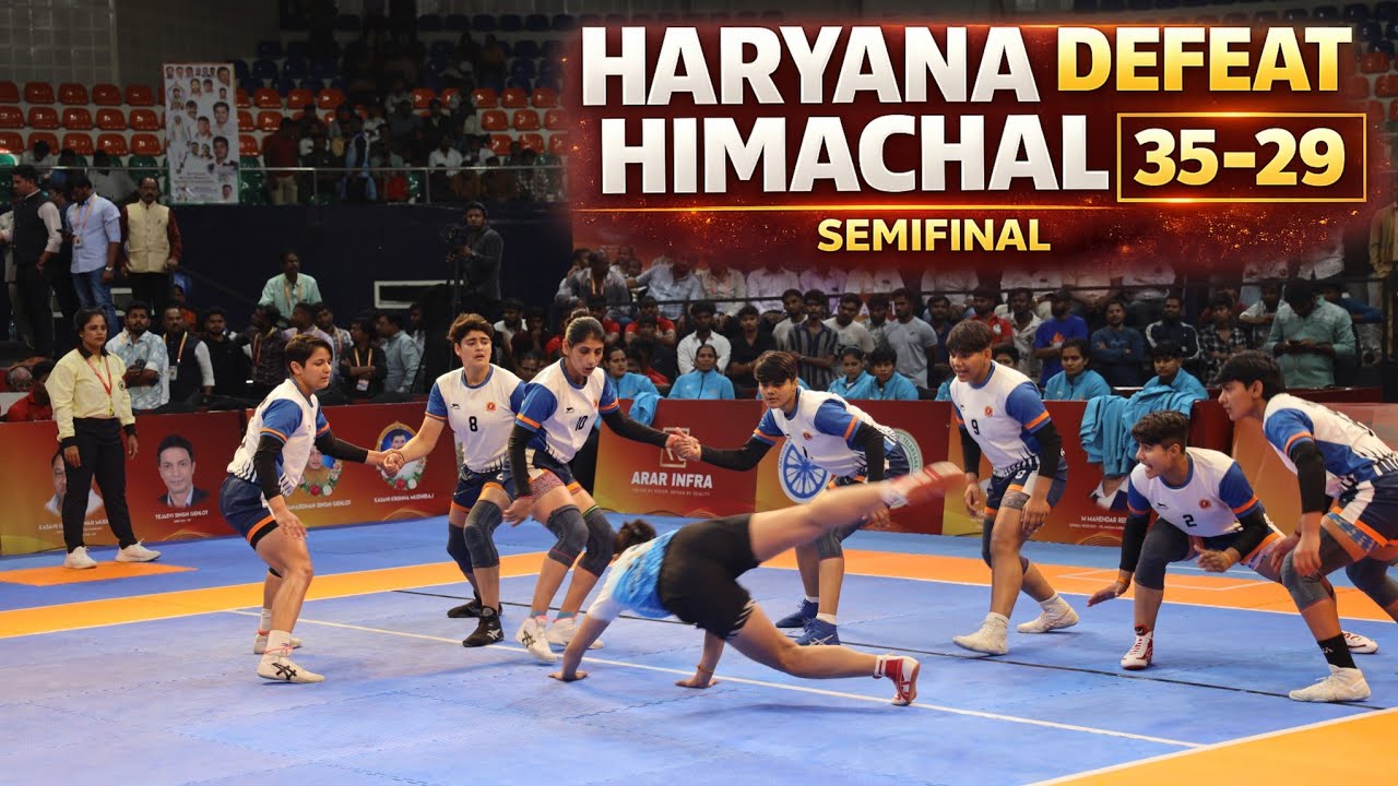 Haryana vs Himachal Pradesh | Women’s Kabaddi Semifinal |  35-29 | Senior National Championship