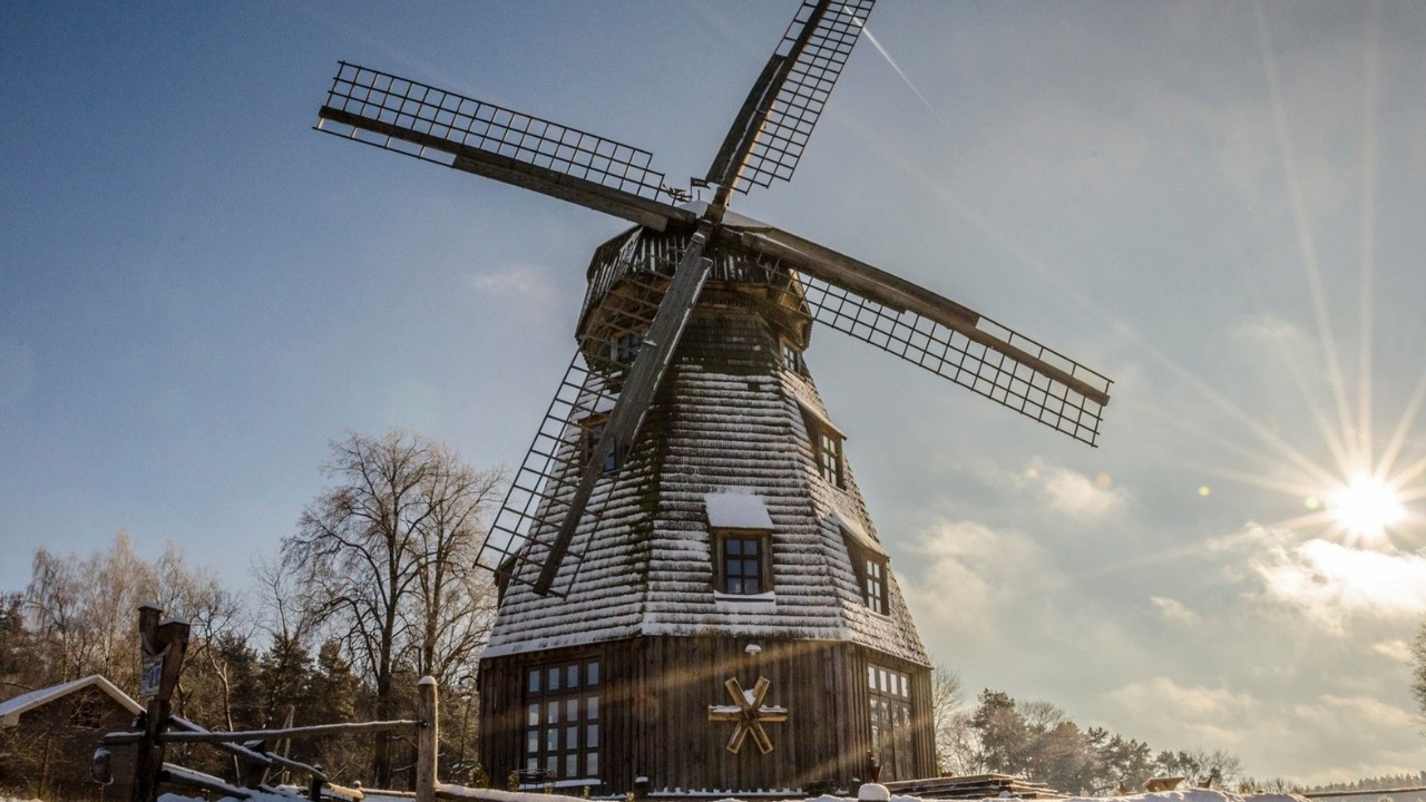 Discover Vilnius Pilaitė Windmill | Pilaitė Malūnas in Lithuania Winter