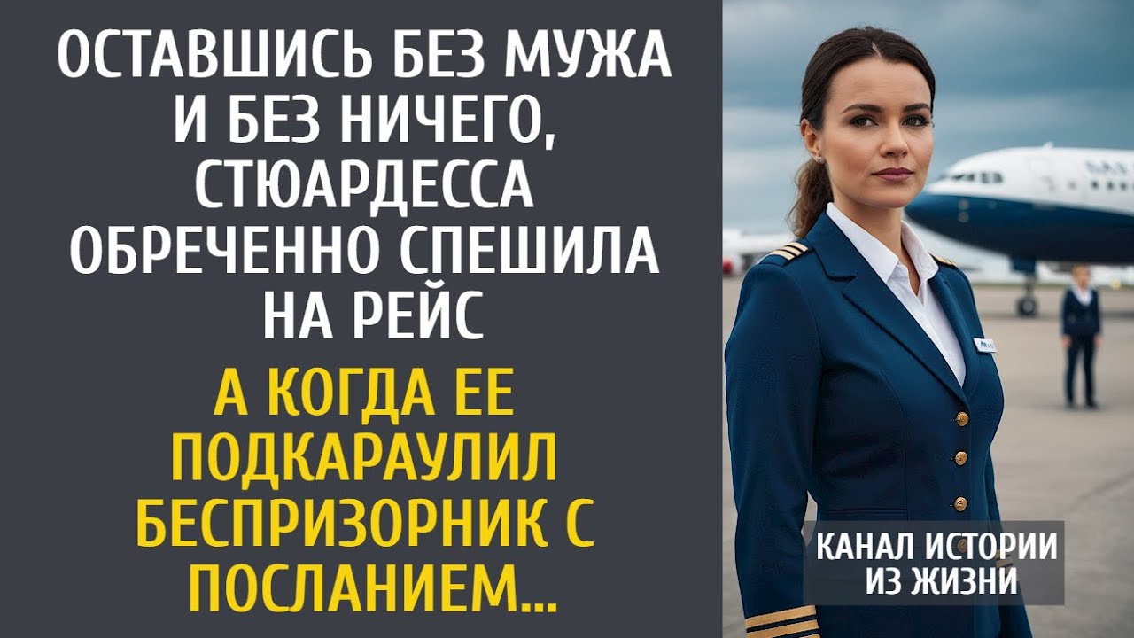 Оставшись без мужа и без ничего, стюардесса обреченно спешила на рейс… А услышав слова беспризорника