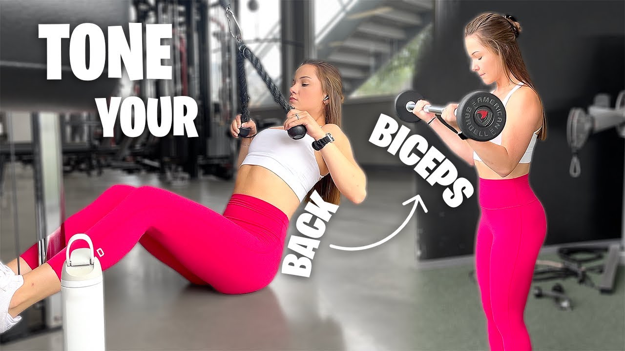 BACK & BICEP WORKOUT FOR WOMEN | Toned Upper Body!!