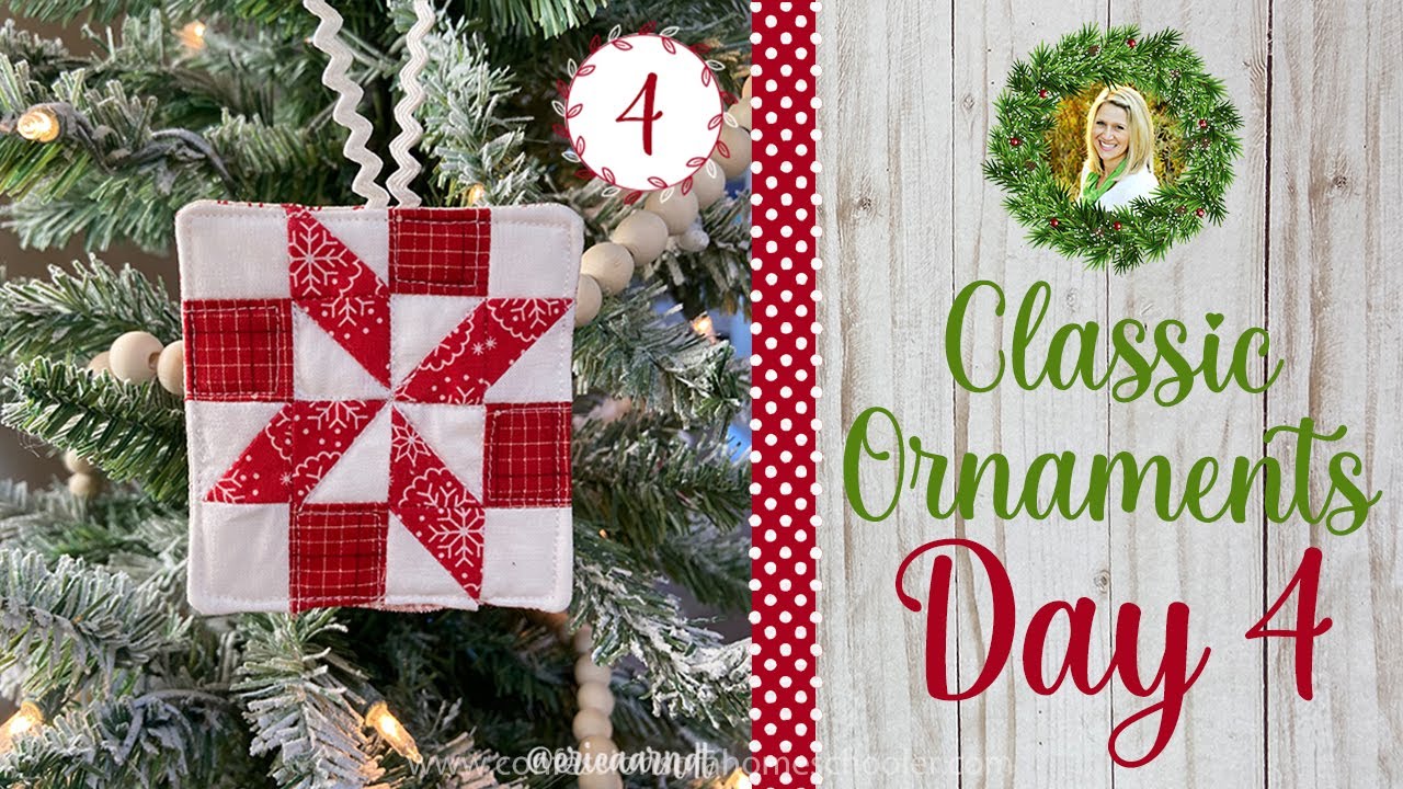 🎄Classic Quilty Ornament #4 (Quilted Christmas Ornament SAL!)