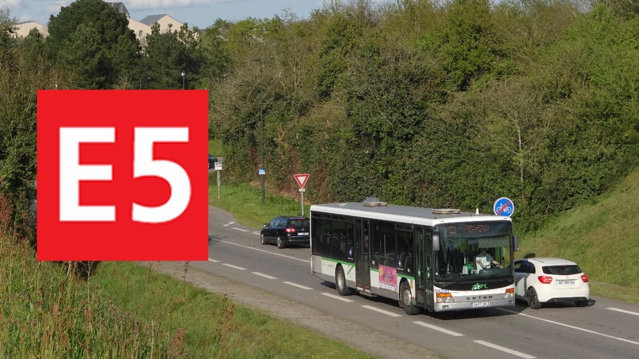 Setra S 315 NF N°1042 - Ligne E5 entre Fac de Droit et Erdreau - Réseau TAN - Nantes