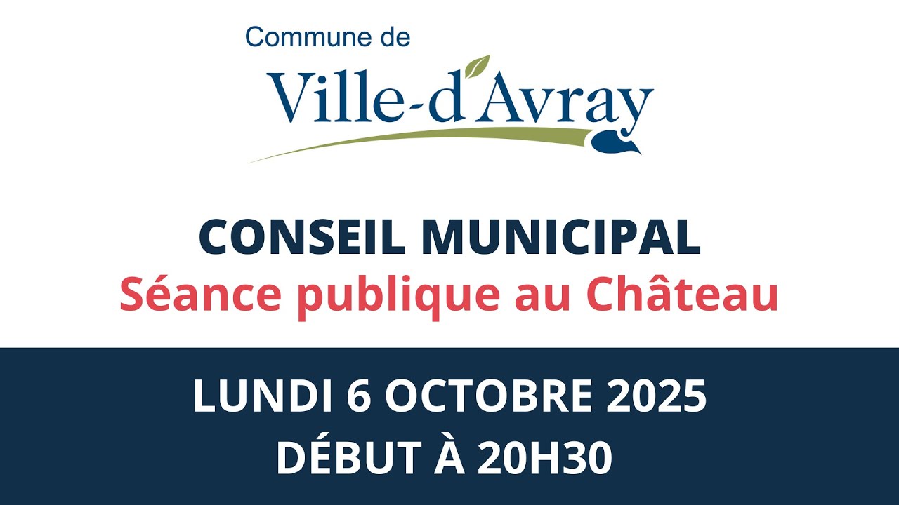 Conseil municipal du 6 octobre 2025