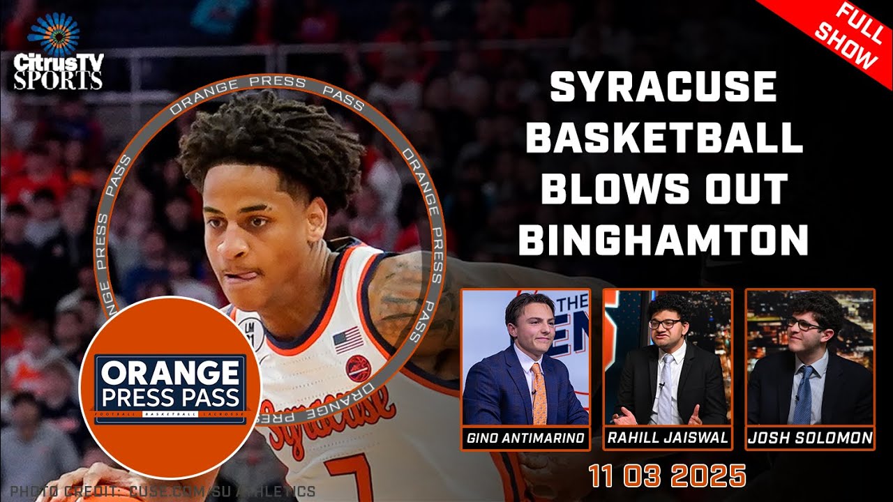 Orange Press Pass | Binghamton Men's Basketball | November 3rd, 2025