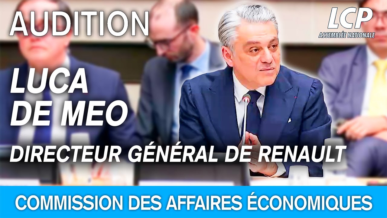 Luca de Meo, directeur général de Renault Group est auditionné sur la situation de l’entreprise