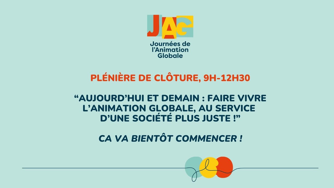 Plénière de clôture - JAG 2025