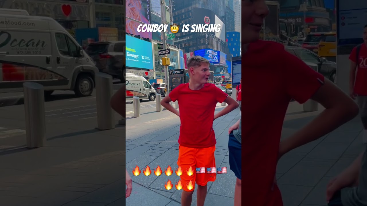 #cowboy#singing #timessquare #plz_subscribe_my_channel #newyorkcity #manhattan #usa
