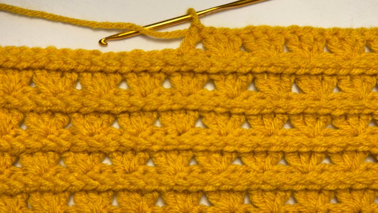 Easy and fast crochet stitch for baby blankets. Step by step instructions.