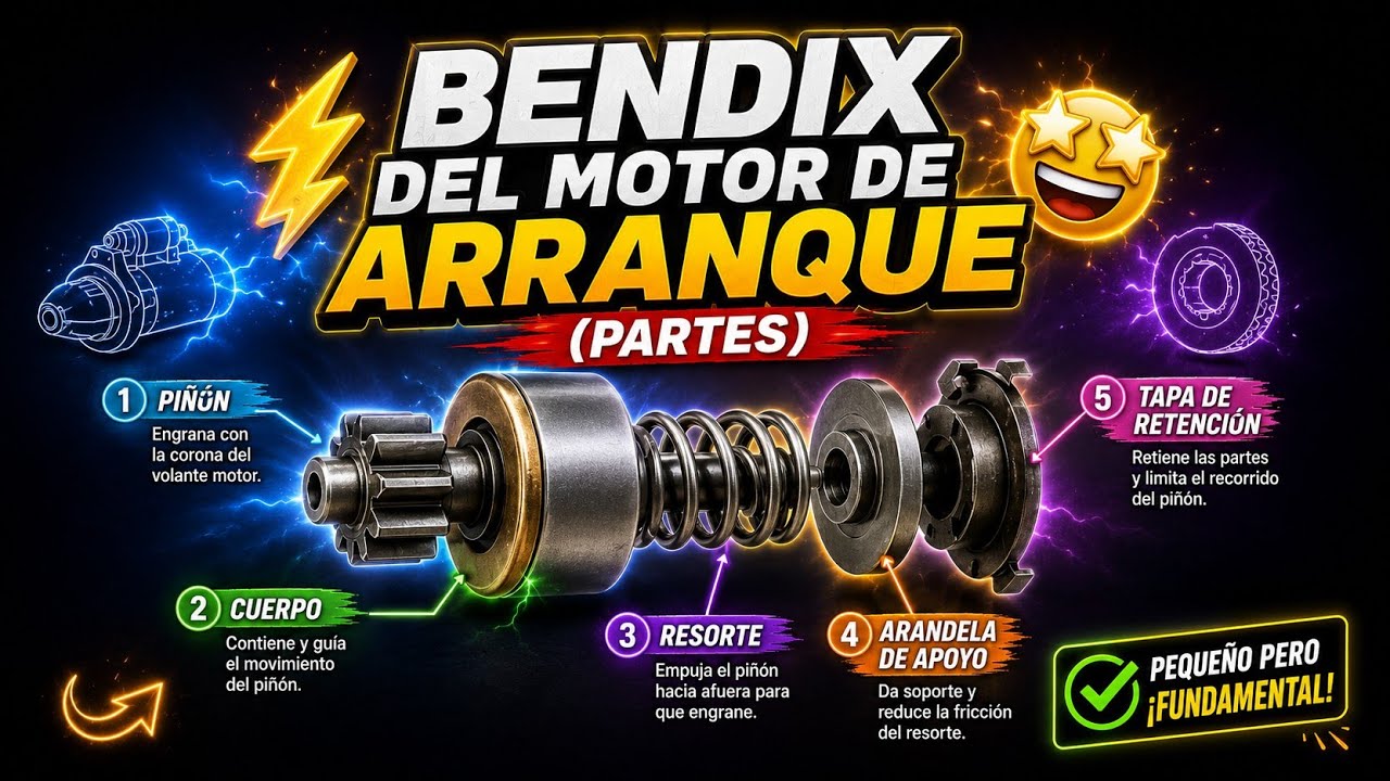 BENDIX DEL MOTOR DE ARRANQUE*(PARTES)