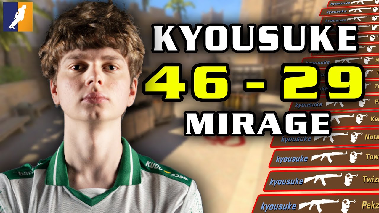 [POV PEEK] kyousuke (46-29) | Mirage | Рейтинг Faceit | 20 января 2026 г.