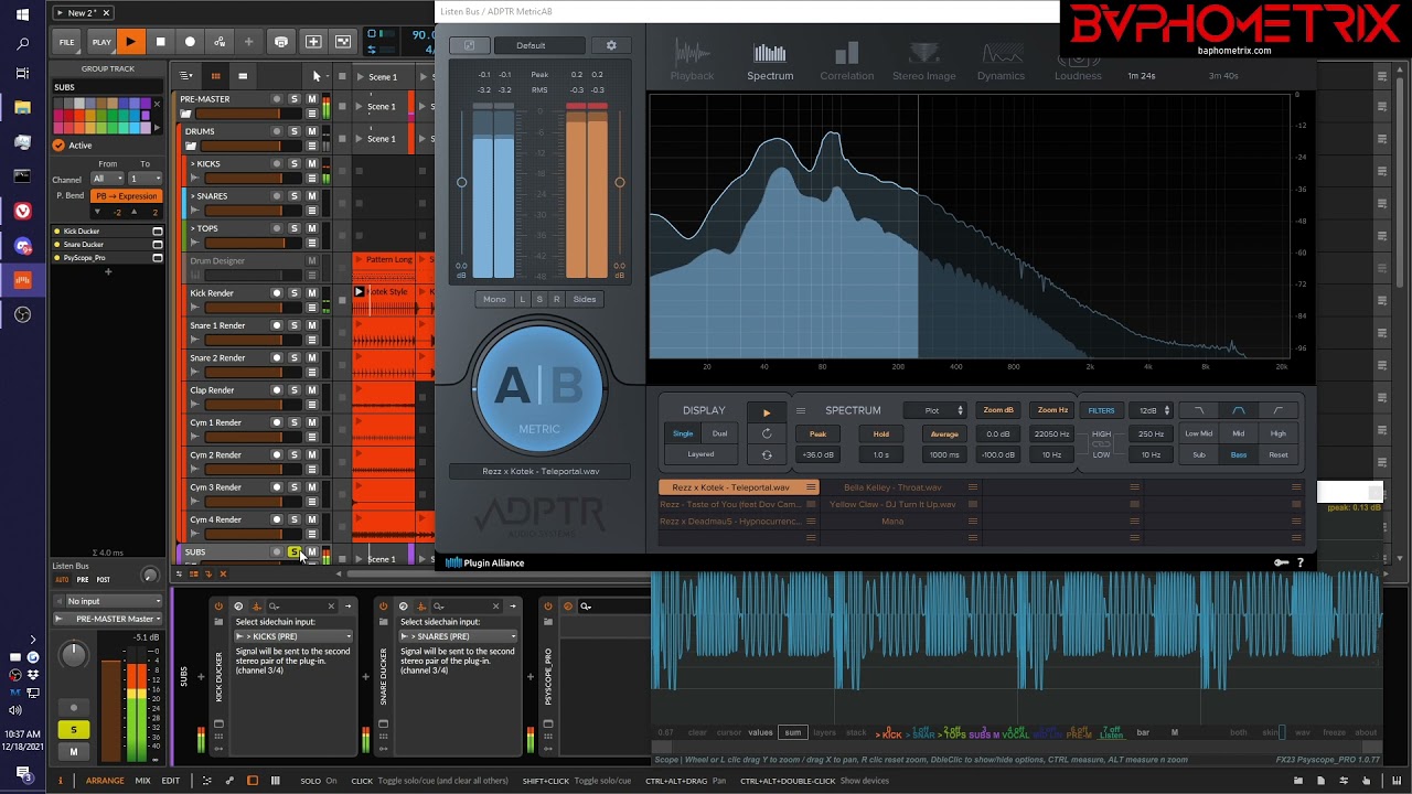 Loudness is in the Mix, not the Master! -6.4 integrated LUFS with NO limiter!