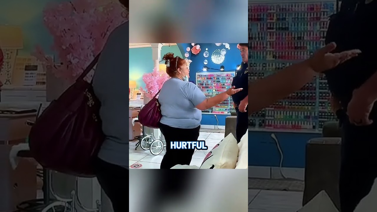 The black woman screams, 'Go back to your country.