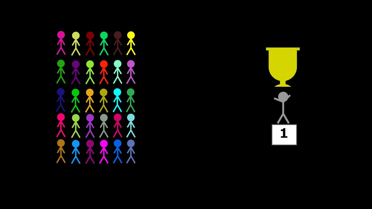 Stickman Wants Win The Algicosathlon World Cup RTTB Run Race ASMR