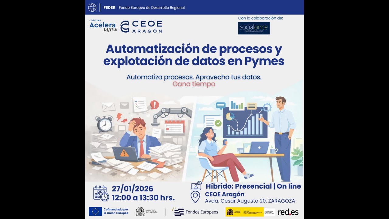 Oficina Acelera PYME: Automatización de Procesos y Explotación de Datos en PYMES