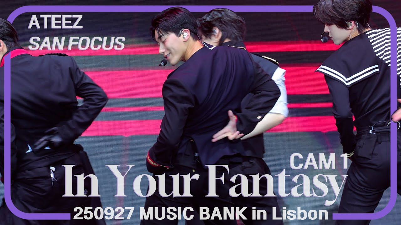 [4K Fancam] In your fantasy – ATEEZ SAN Focus | 250927 MUSIC BANK in Lisbon (MEO Arena) #choisan