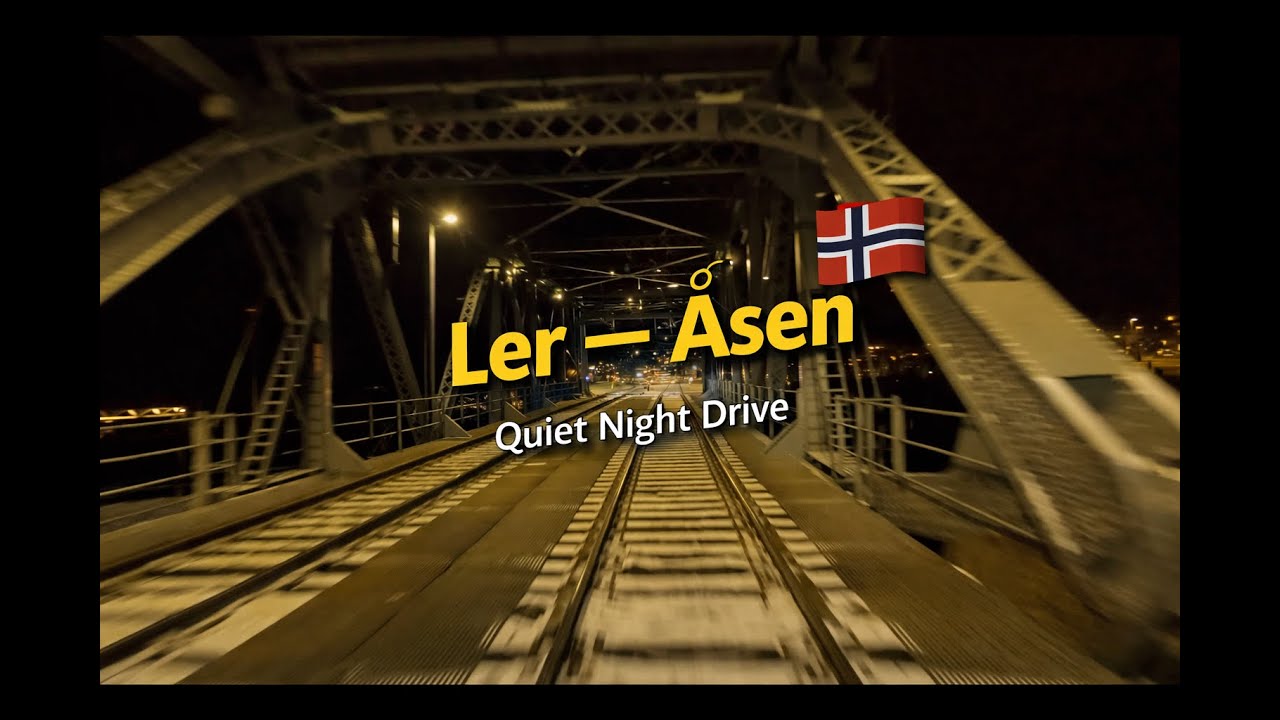 Ler - Åsen | Real-Time Train Cab Ride Through Norway