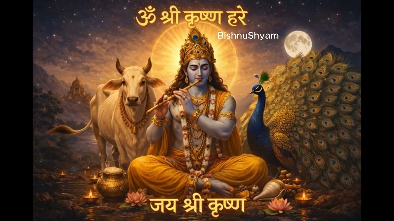 Om Shree Krishna Hare | Most Peaceful Krishna Bhajan 🕉️ | ॐ श्री कृष्ण हरे #krishnabhajan #bhajan