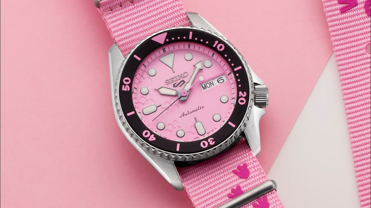 Seiko 5 Sports X Pink Panther Limited Edition SRPM07K1