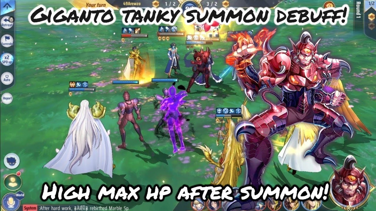 Saint Seiya: Awakening (KOTZ) - Cyclops Giganto Tanky Summon Debuff! High Max HP After Summon!