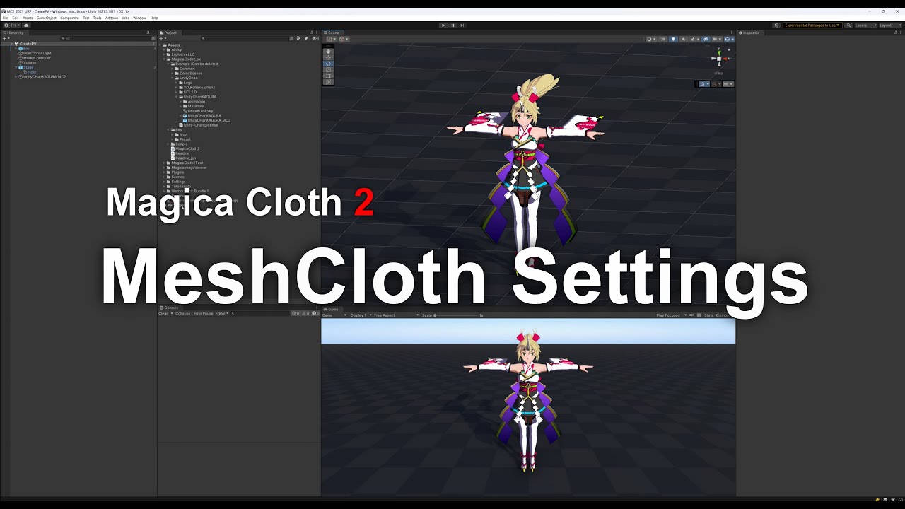 MagicaCloth2 MeshCloth Tutorial