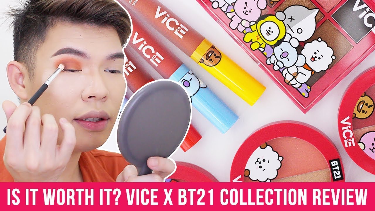 MAGANDA BA TALAGA?! BT21 X VICE COSMETICS BRUTALLY HONEST REVIEW & SWATCHES (BTS X LINE)