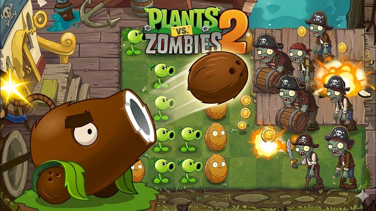 Coconut Cannon Plant Event | Level 4 & 5 | Plants Vs Zombies 2 