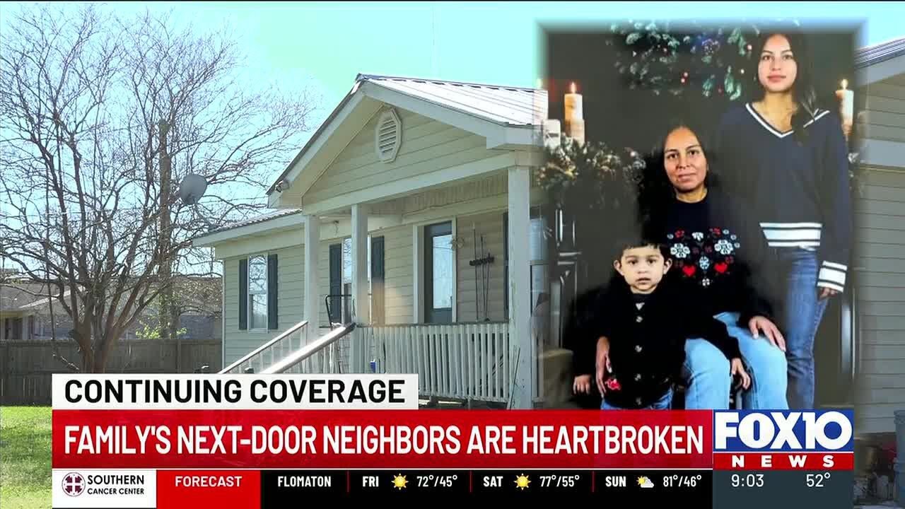 Сосед из Теодора скорбит по семье Чок после обнаружения тел в округе Болдуин.