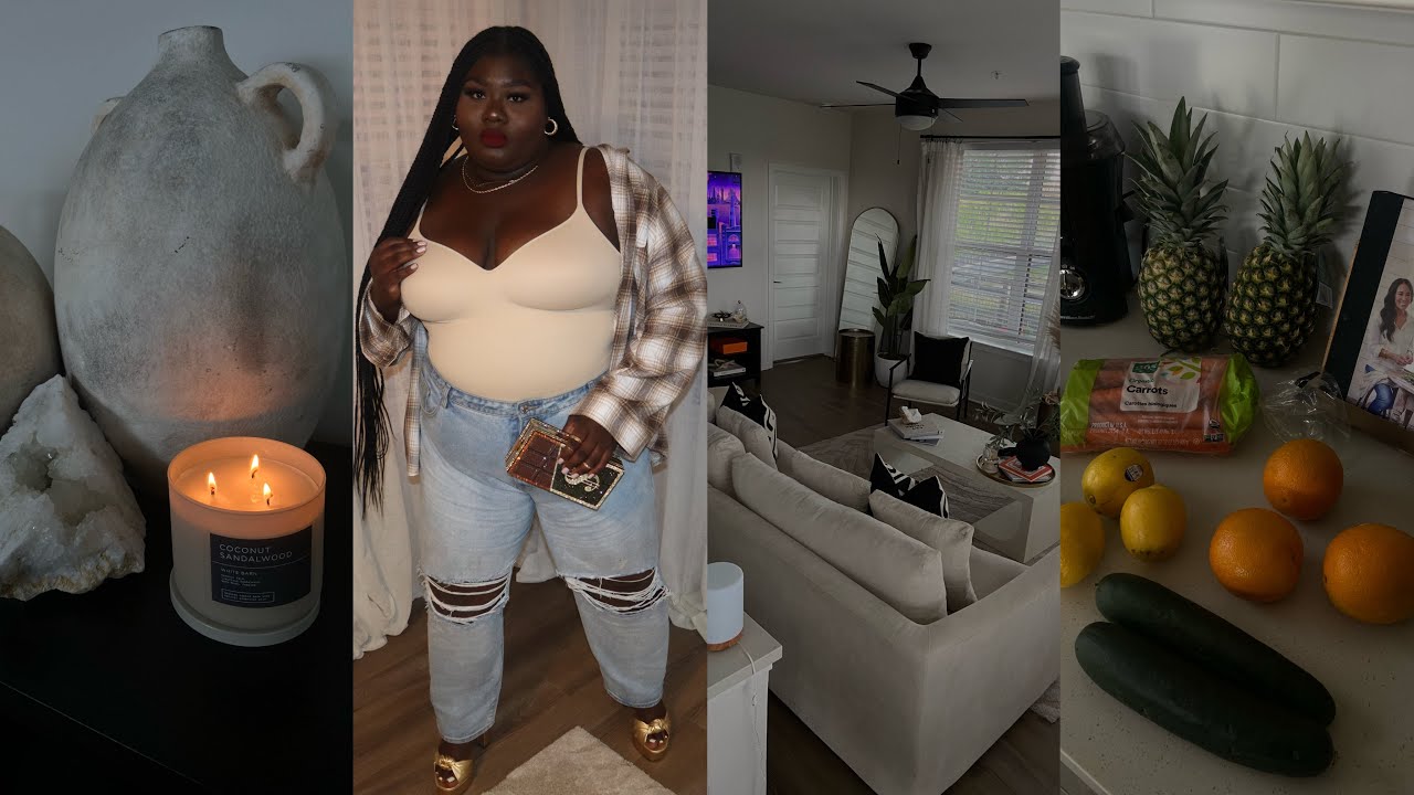 VLOG — SELLING MY DESIGNER ITEMS + FIRST TIME JUCING + DATE NIGHT + NEW LIVING ROOM + CHATTINGGG