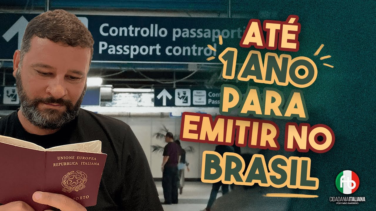 Não Saia Da Itália Sem Emitir o Passaporte Depois De Reconhecer a Cidadania Italiana