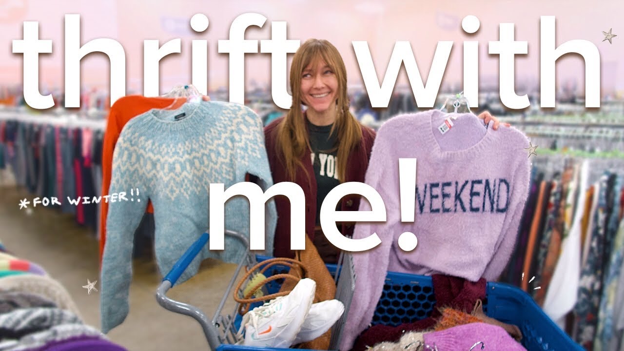 THRIFT WITH ME FOR WINTER 🛒❄️ i need sweaters!! (for a midwest winter)