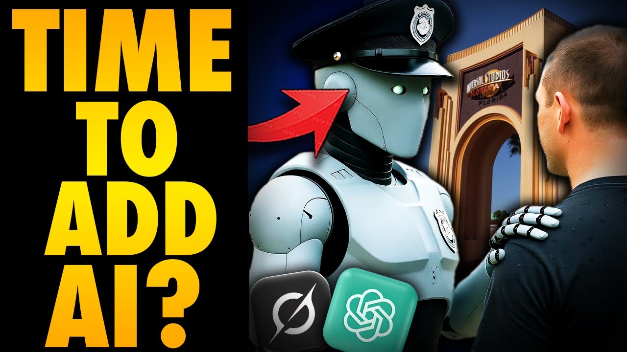 Goodbye Cast Members? AI Security Coming to FLORIDA THEME PARKS?! Optimus Style Bots TAKE OVER?!