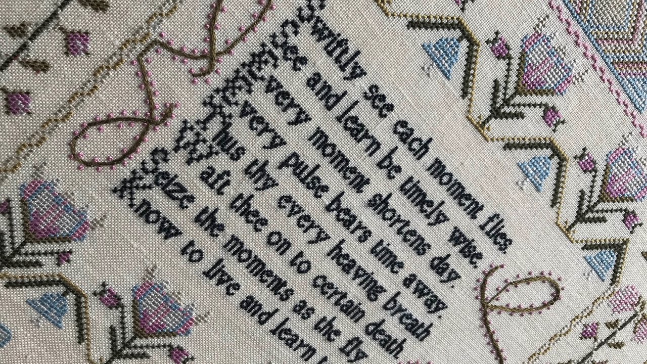Flosstube #111 - A look at an antique sampler