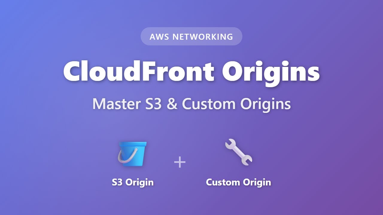 CloudFront Origins: S3 and Custom Origins Explained | AWS Networking Tutorial
