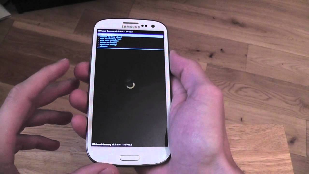 Samsung Galaxy S3 How to flash a ROM,backup or restore backup in ClockWorkMod Recovery