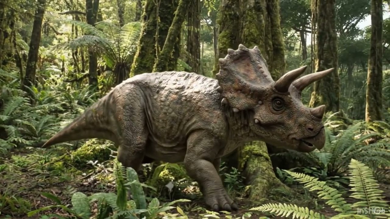 Triceratops walk and grow to adult 