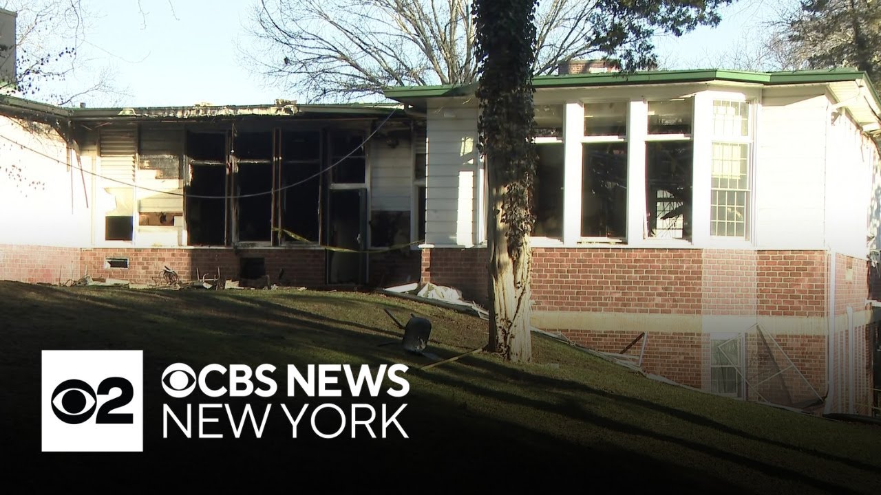 Three-alarm fire burns through Long Island elementary school