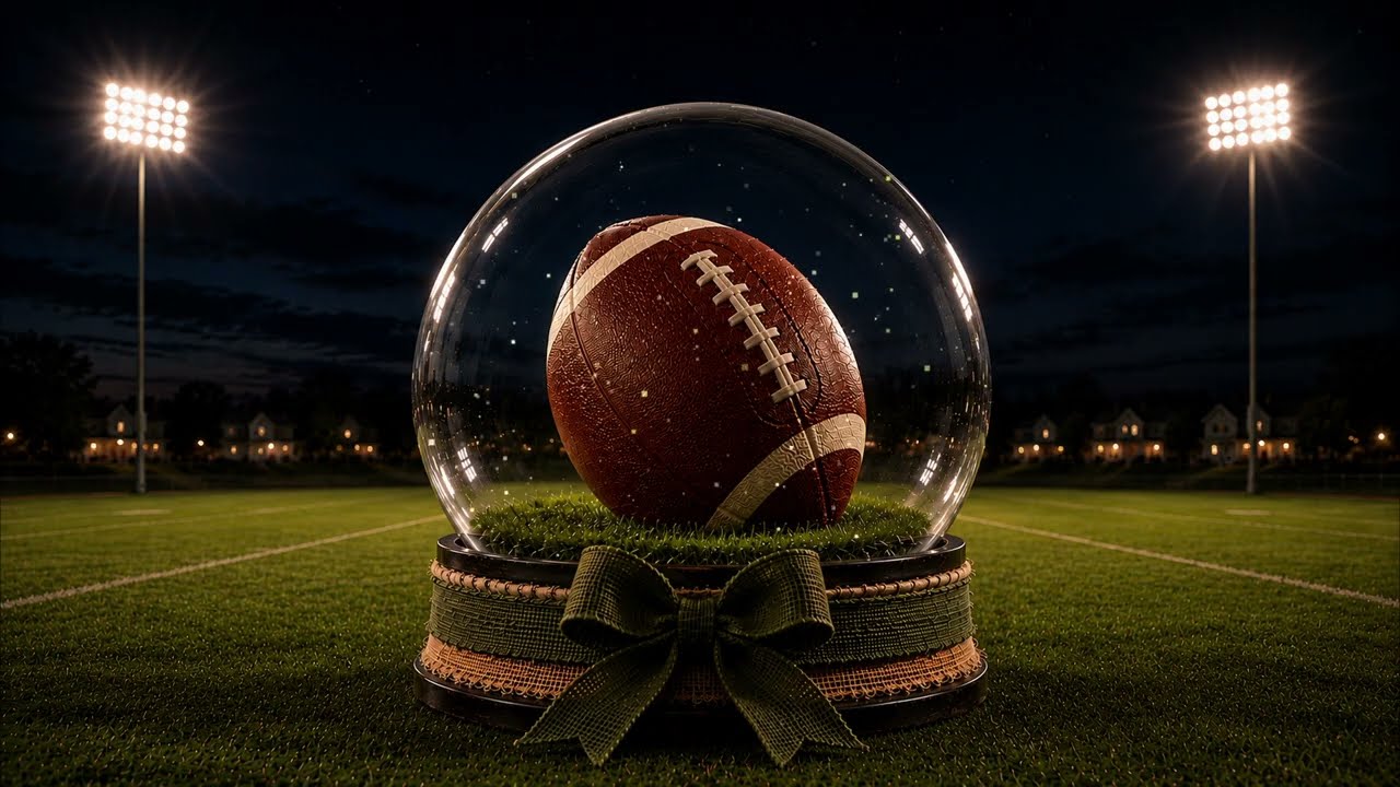Friday Night Lights 🏈 | Football Snow Globe Ambience | Fall TV Screensaver