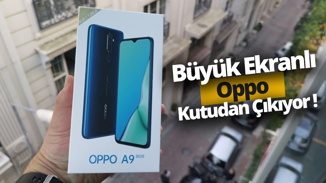 Dev ekranlı Oppo A9 2020 kutusundan çıkıyor!