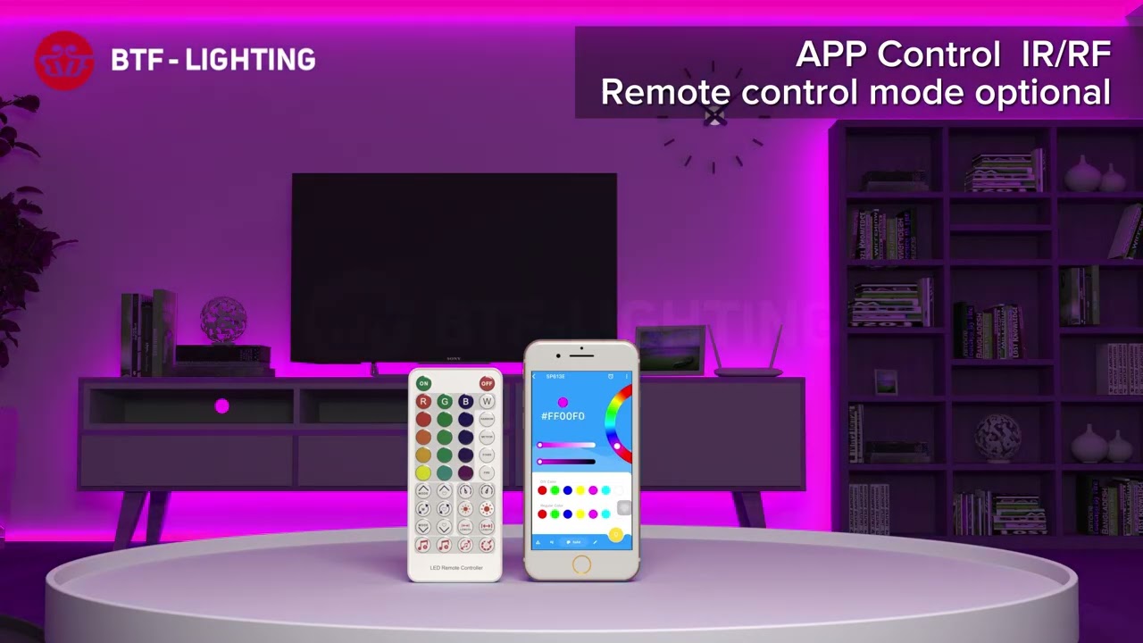BTF-LIGHTING: WS2811 LED Strip with SP611E LED Controller Kit